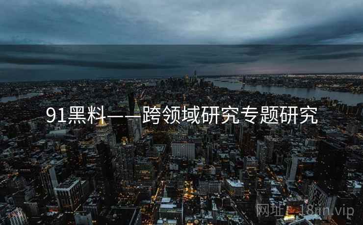 91黑料——跨领域研究专题研究