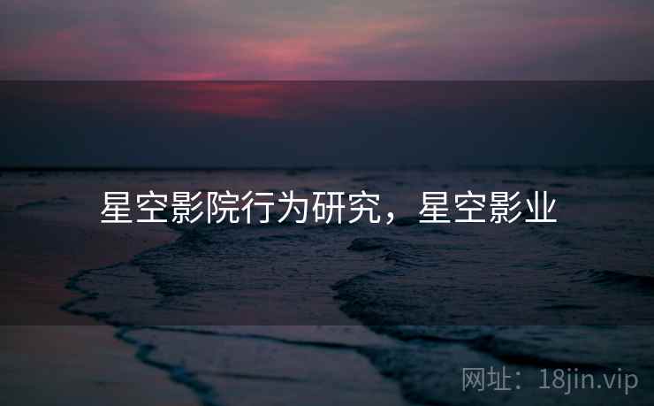 星空影院行为研究，星空影业