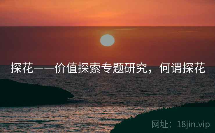 探花——价值探索专题研究，何谓探花