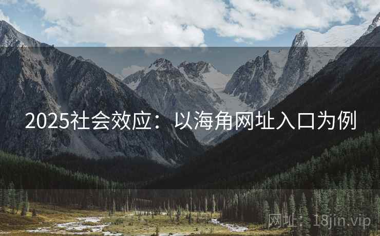 2025社会效应：以海角网址入口为例