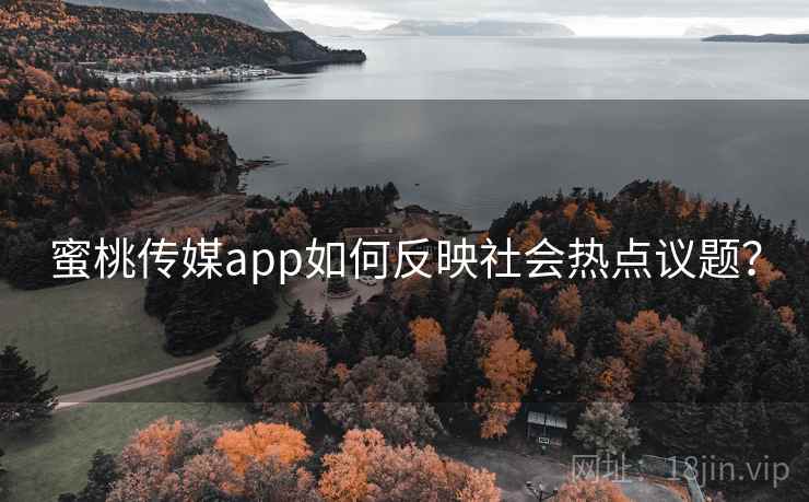 蜜桃传媒app如何反映社会热点议题？