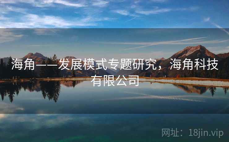 海角——发展模式专题研究，海角科技有限公司