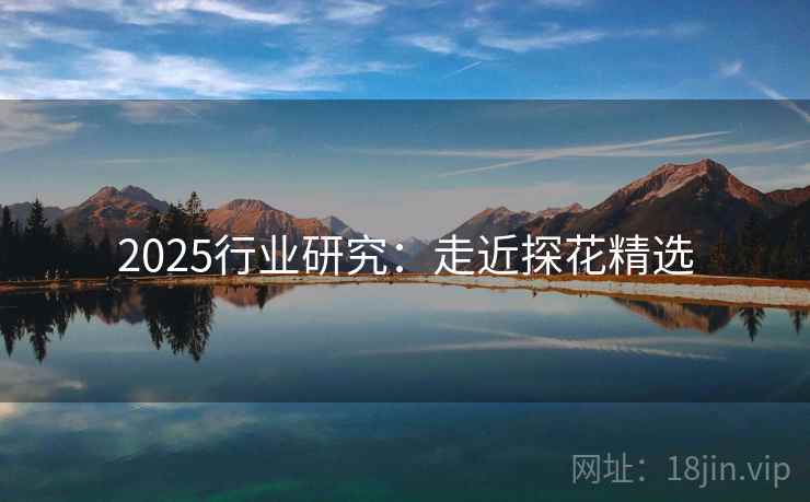 2025行业研究：走近探花精选
