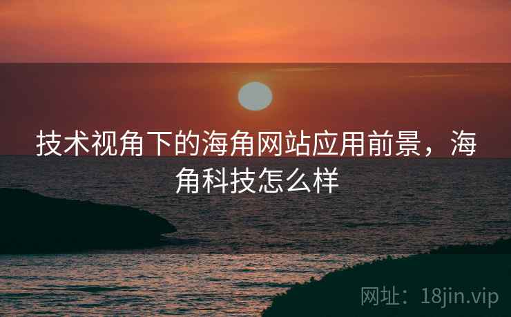 技术视角下的海角网站应用前景，海角科技怎么样