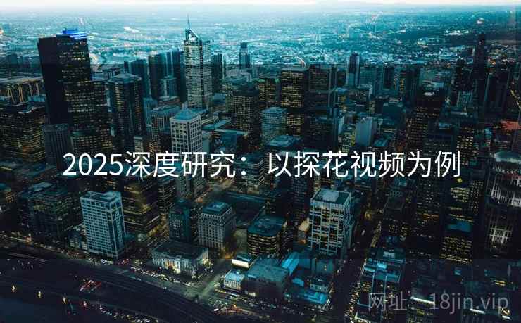 2025深度研究：以探花视频为例