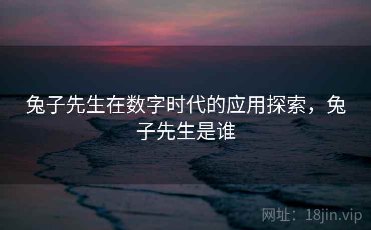 兔子先生在数字时代的应用探索，兔子先生是谁