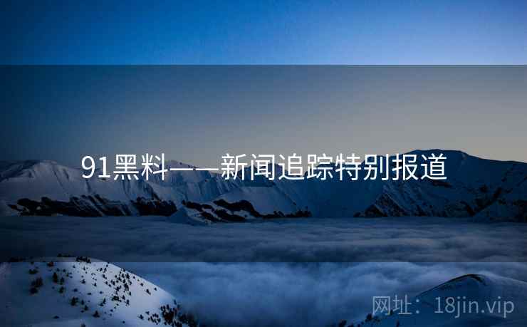 91黑料——新闻追踪特别报道