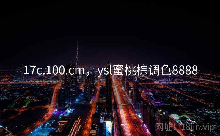 17c.100.cm，ysl蜜桃棕调色8888