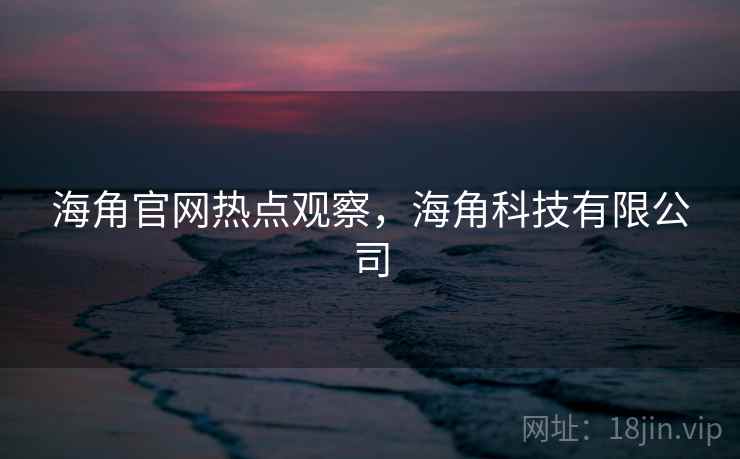 海角官网热点观察，海角科技有限公司
