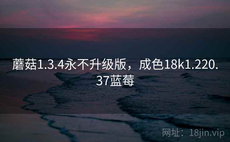 蘑菇1.3.4永不升级版，成色18k1.220.37蓝莓