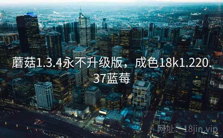 蘑菇1.3.4永不升级版，成色18k1.220.37蓝莓