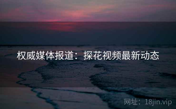 权威媒体报道：探花视频最新动态  第1张