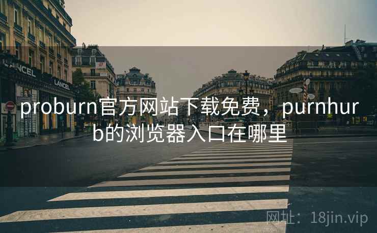 proburn官方网站下载免费，purnhurb的浏览器入口在哪里